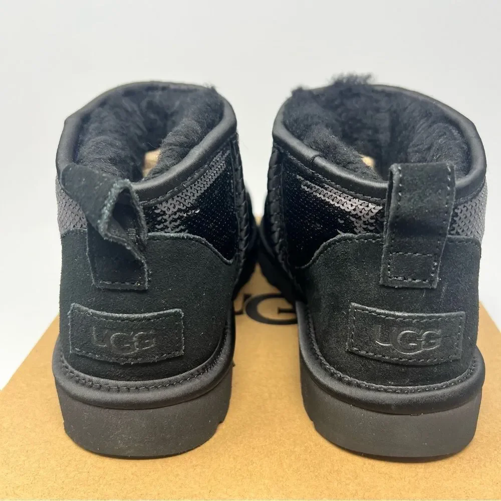UGG Classic Mini Mirror Ball Boots Size 5